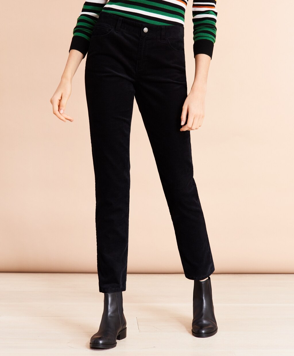 Brooks Brothers Women Stretch Corduroy Five-Pocket Pants