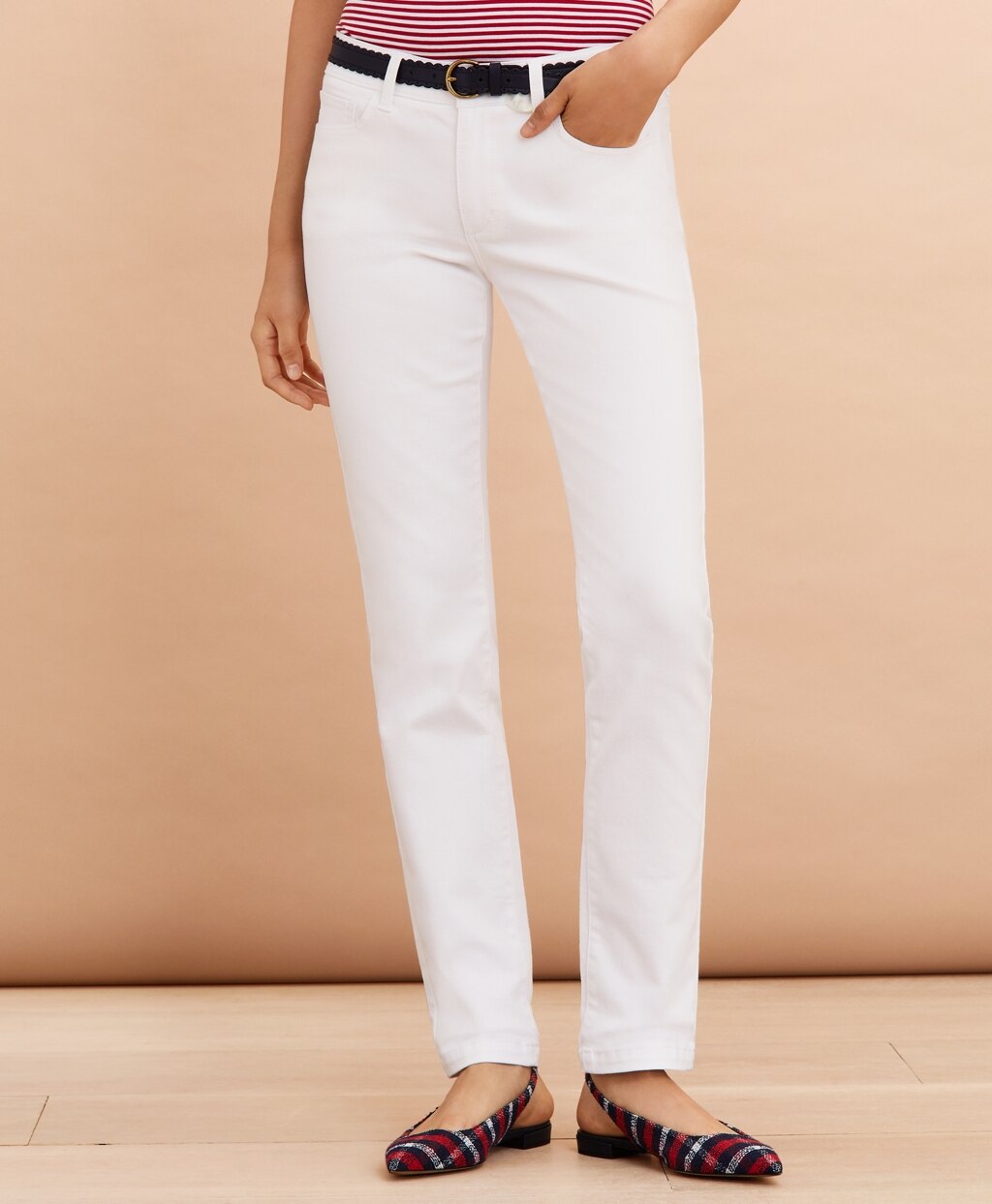 Brooks Brothers Women Stretch Denim Five-Pocket Pants