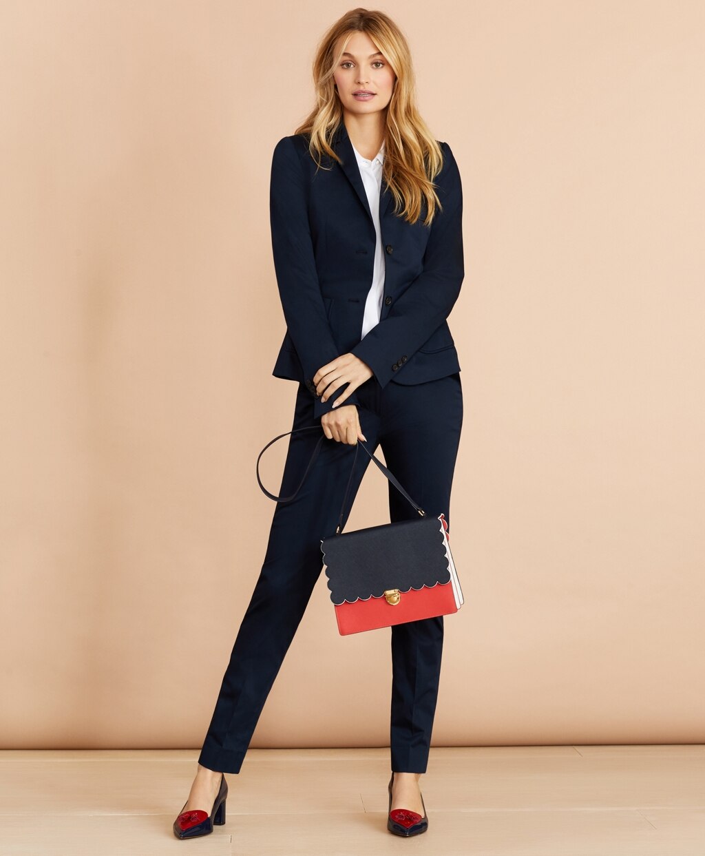 Brooks Brothers Women Stretch Cotton Sateen Pants