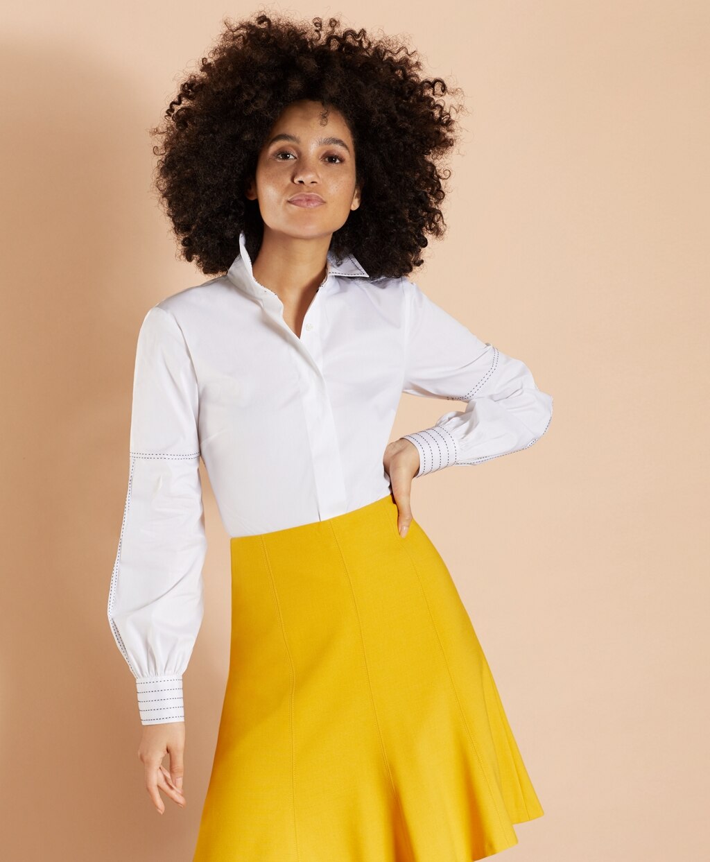 Brooks Brothers Women Bishop-Sleeve Poplin Blouse