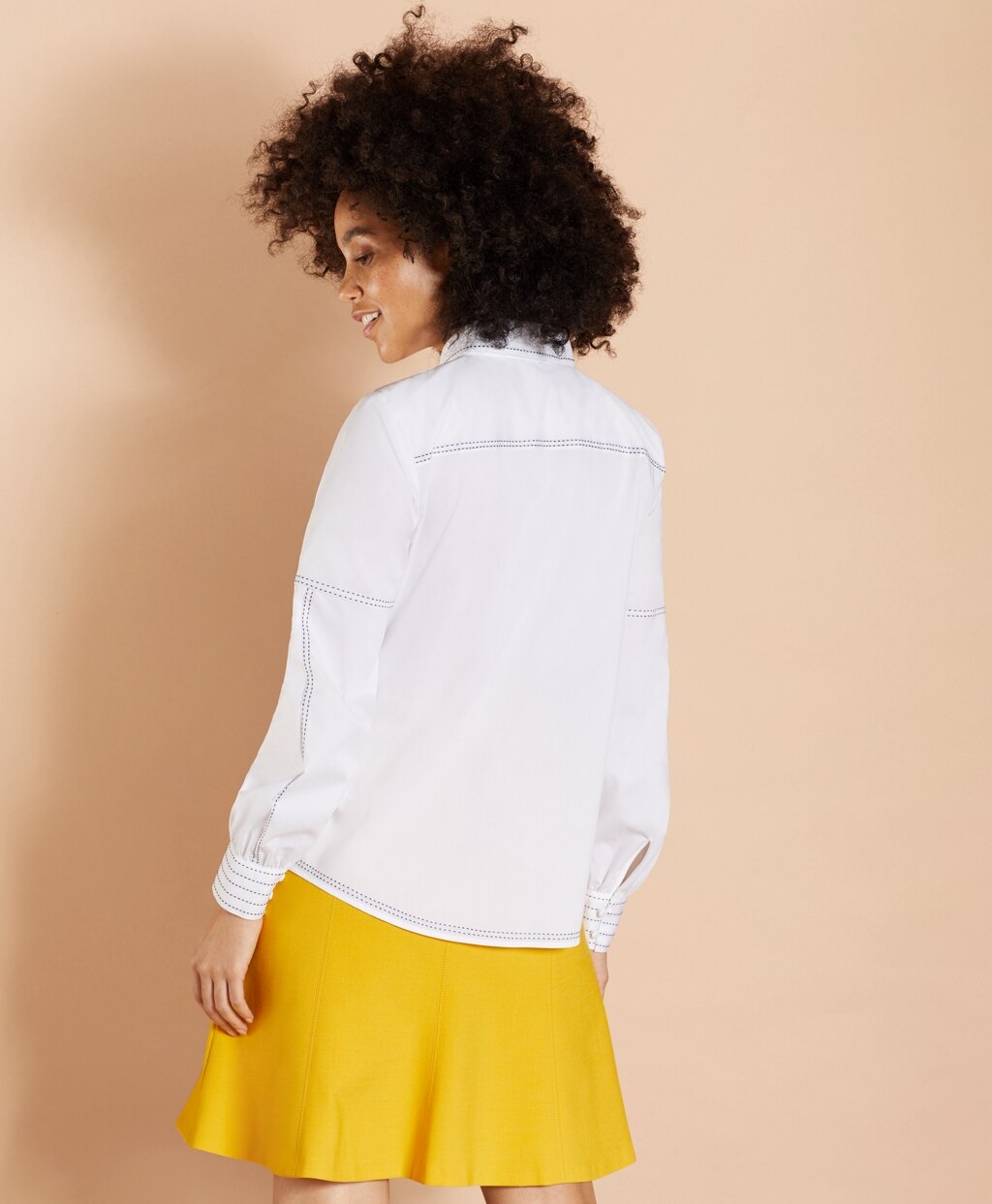 Brooks Brothers Women Bishop-Sleeve Poplin Blouse