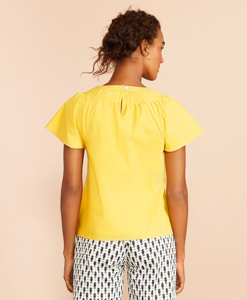 Brooks Brothers Women Pleated Poplin Blouse