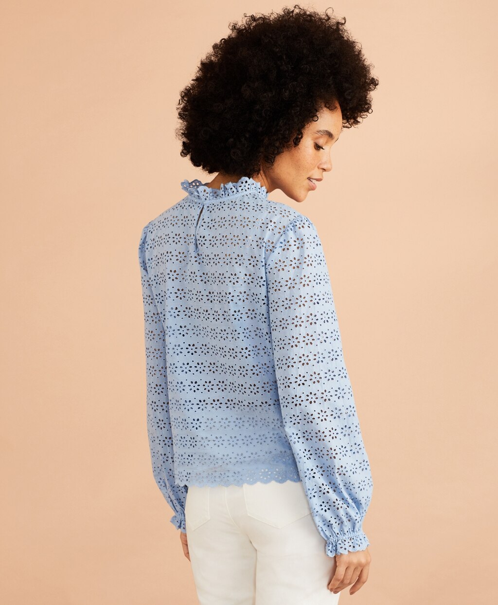 Brooks Brothers Women Cotton Eyelet Blouse