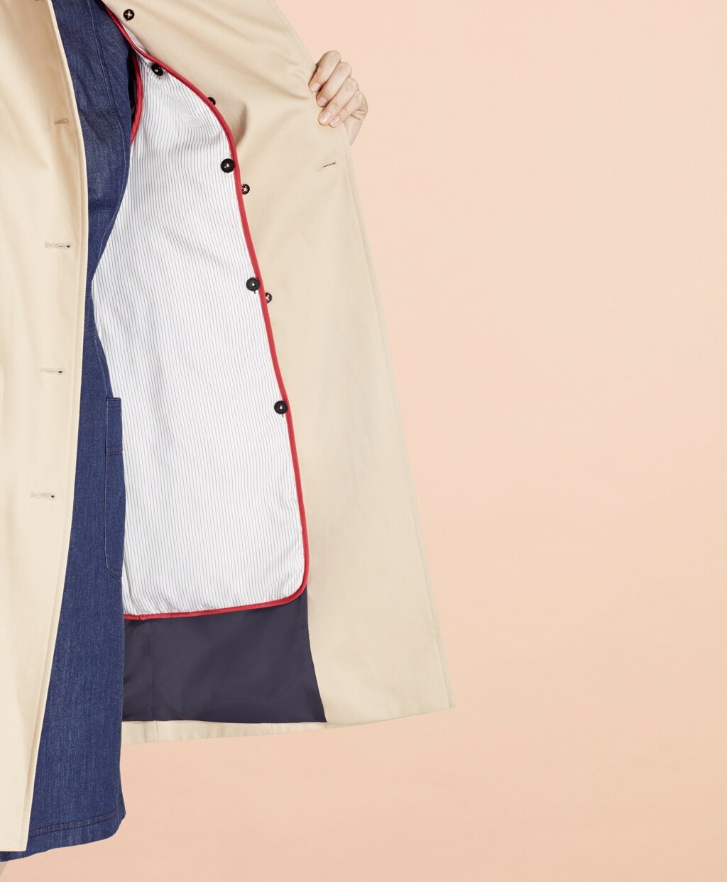 Brooks Brothers Women Cotton Twill Trench Coat