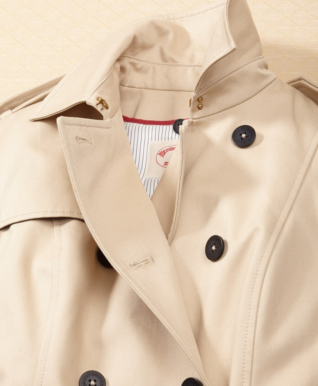 Brooks Brothers Women Cotton Twill Trench Coat