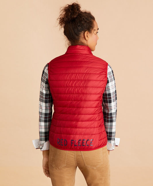 Brooks Brothers Women Logo-Graphic Puffer Vest