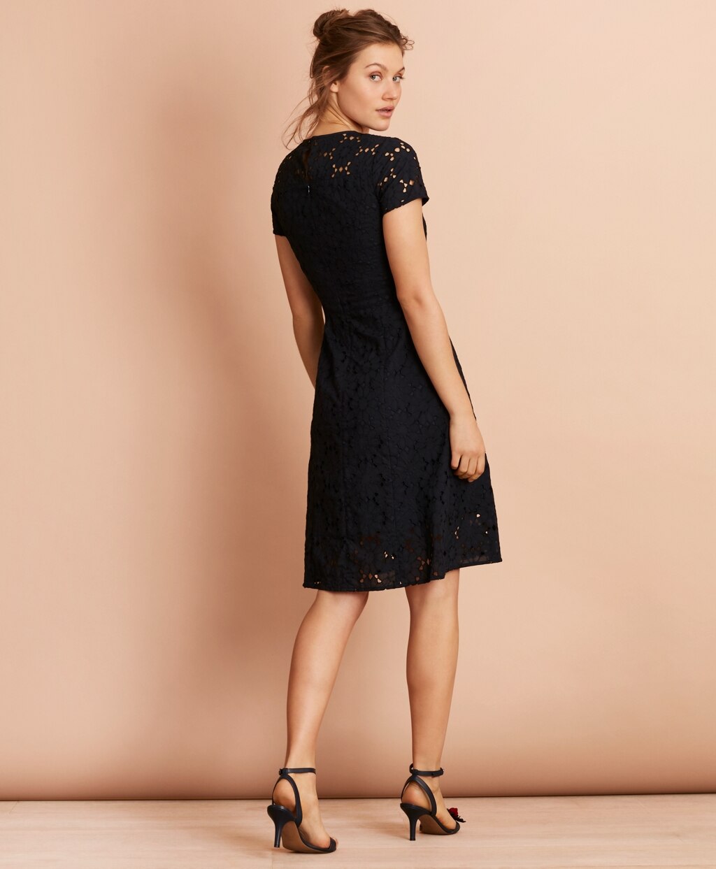 Brooks Brothers Women Floral Cotton Eyelet Dress