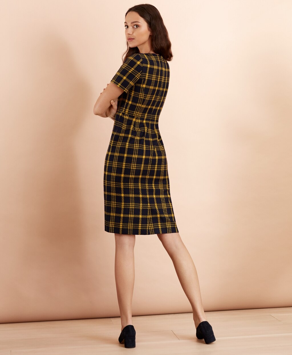 Brooks Brothers Women Plaid Wool-Blend Sheath Dress