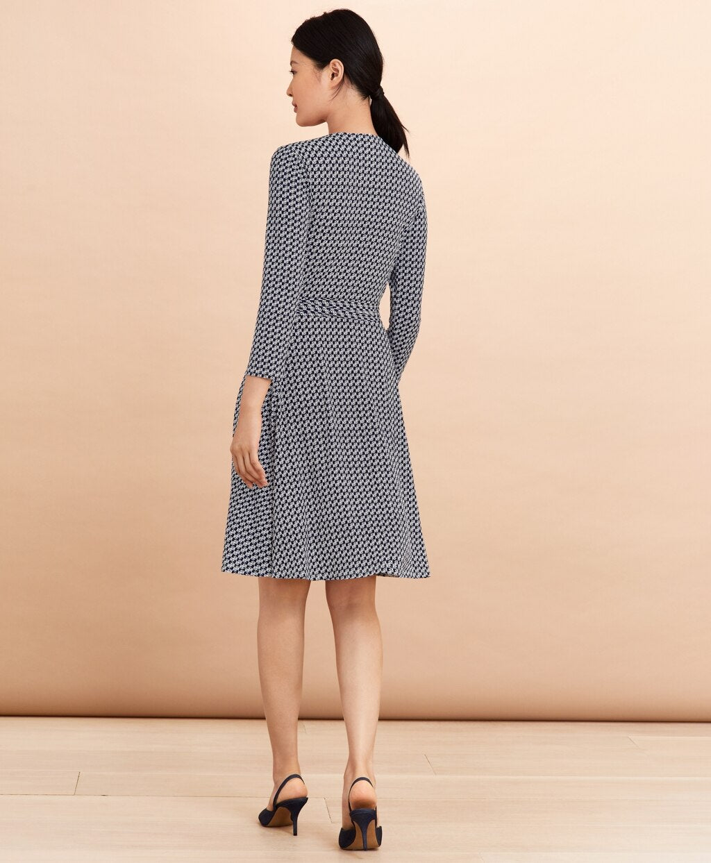 Brooks Brothers Women Logo-Print Jersey Wrap Dress