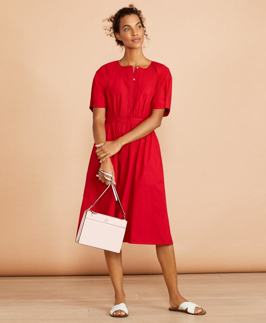 Brooks Brothers Women Stretch Cotton Shirt Dress