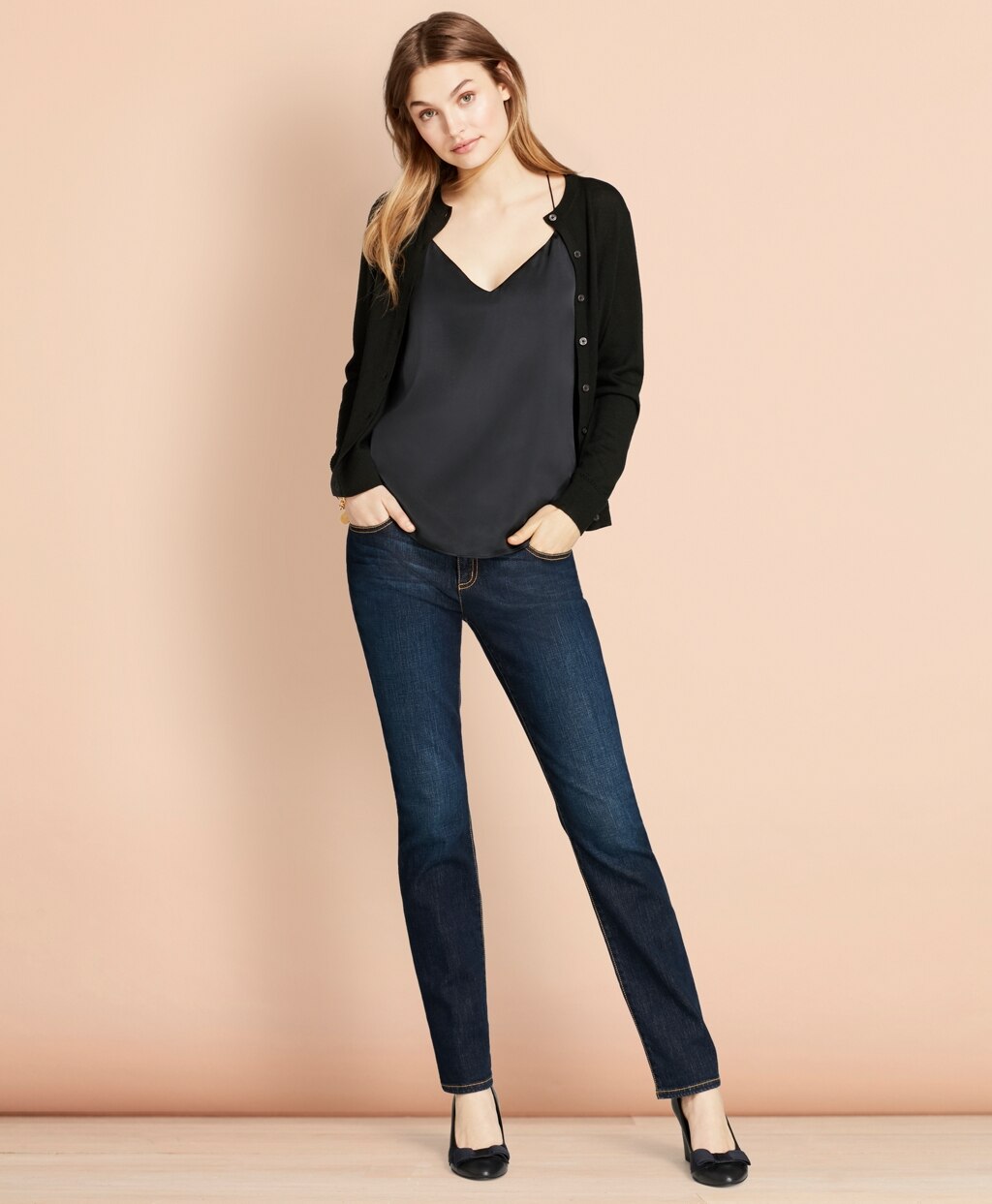 Brooks Brothers Women Merino Wool Cardigan