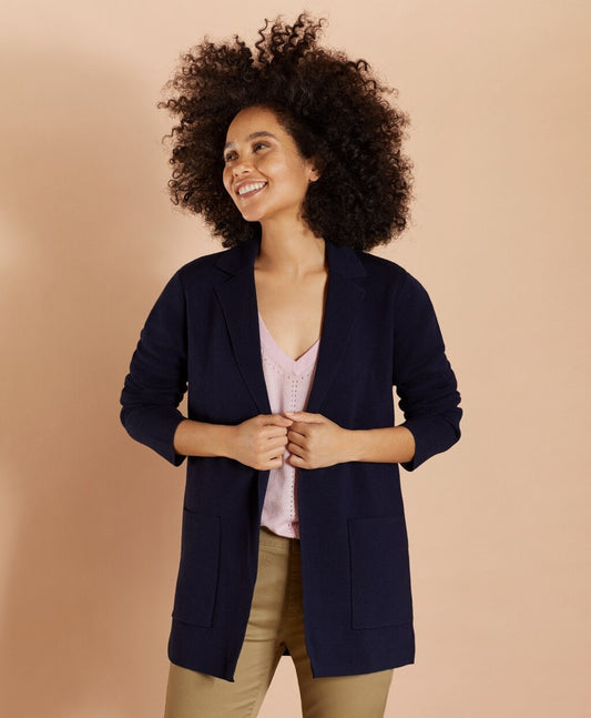 Brooks Brothers Women Merino-Wool Sweater Jacket