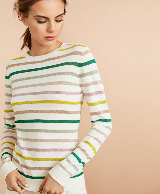 Brooks Brothers Women Shimmer Stripe Sweater