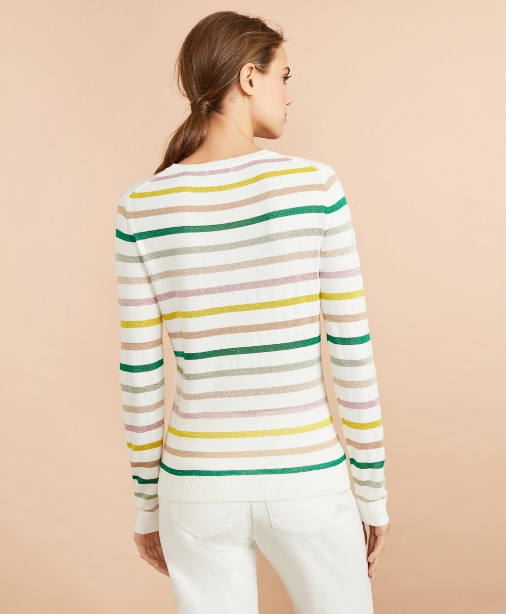 Brooks Brothers Women Shimmer Stripe Sweater