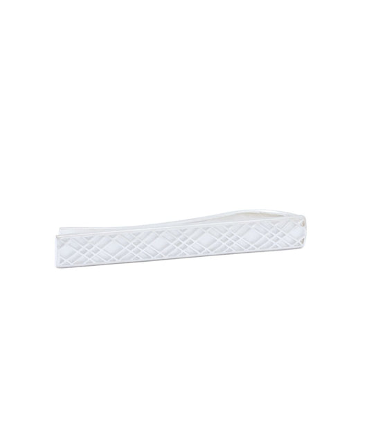 Brooks Brothers Men Sterling Silver Crisscross Tie Bar