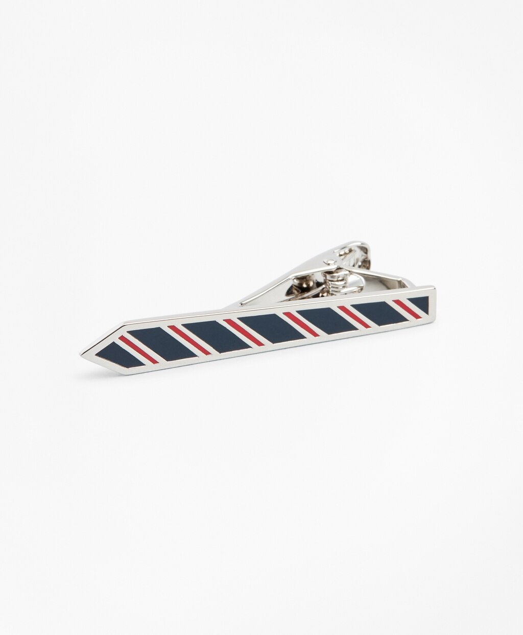 Brooks Brothers Men Rep Stripe Tie Bar