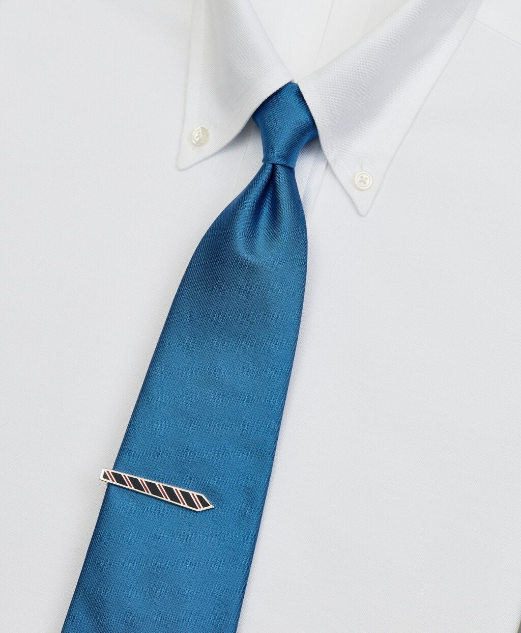 Brooks Brothers Men Rep Stripe Tie Bar
