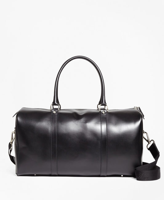 Brooks Brothers Men Leather Duffle Bag