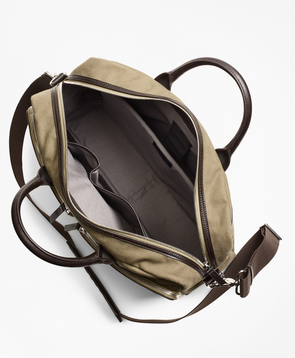 Brooks Brothers Men Canvas Briefcase
