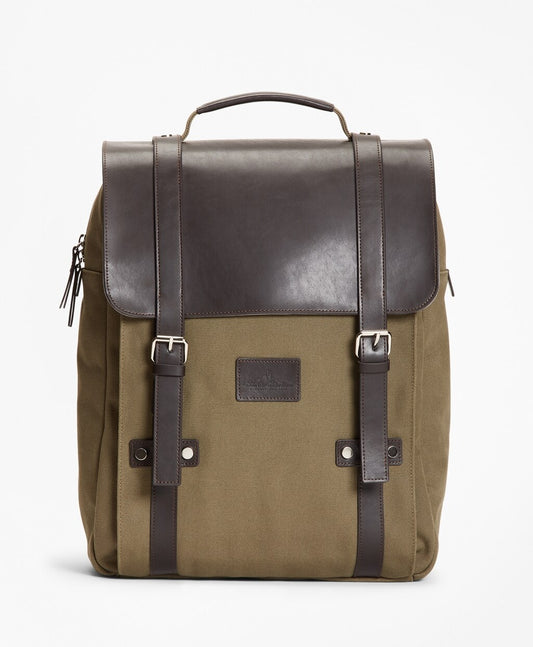 Brooks Brothers Men Canvas Backpack