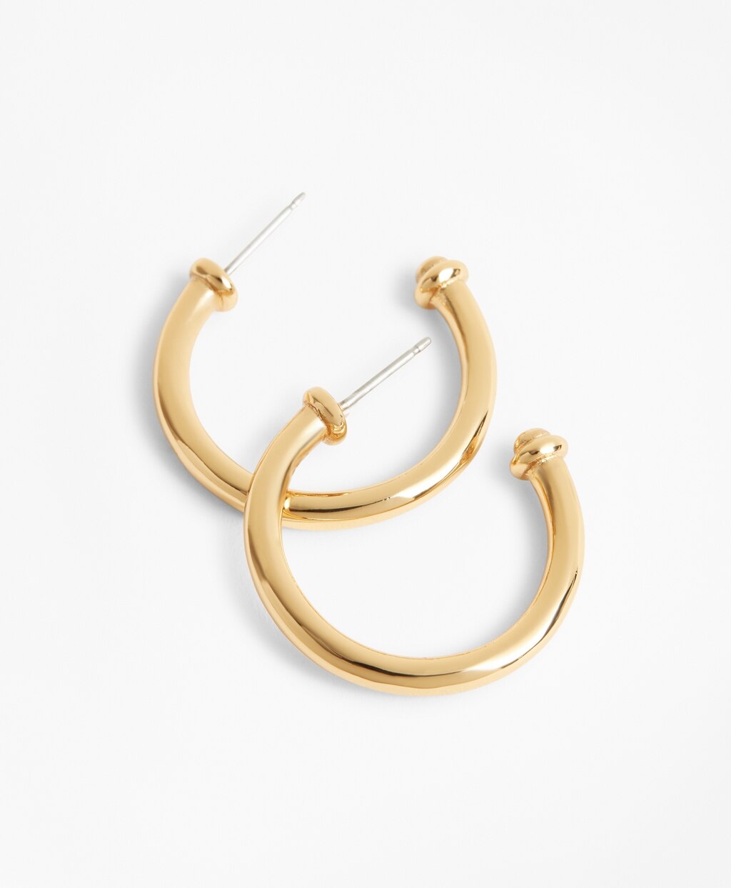Brooks Brothers Women Gold-Plated Hoop Earrings