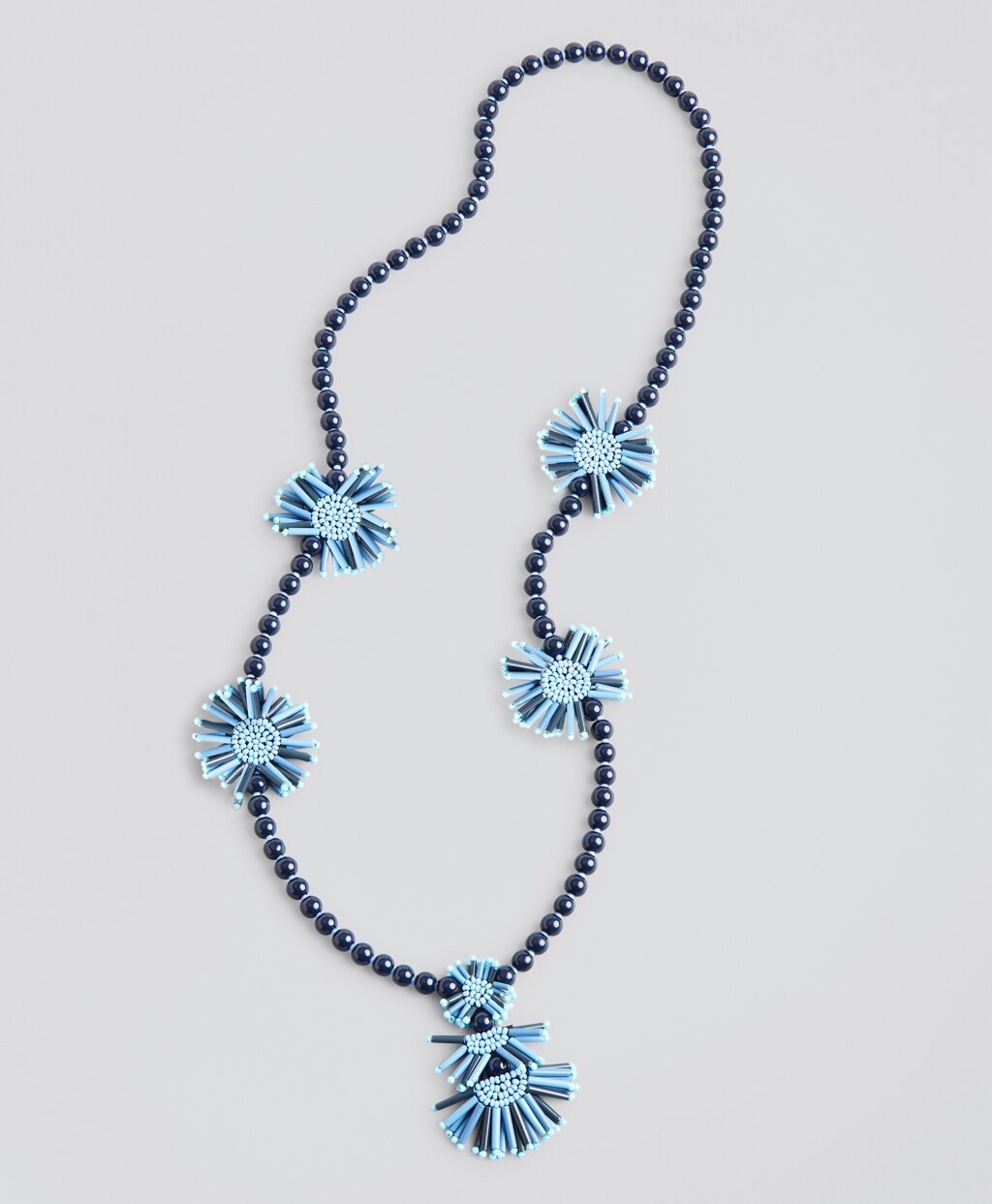 Brooks Brothers Women Beaded Tassel Necklace