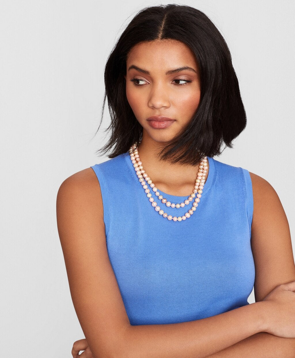 Brooks Brothers Women Long Ombre Freshwater Pearl Necklace
