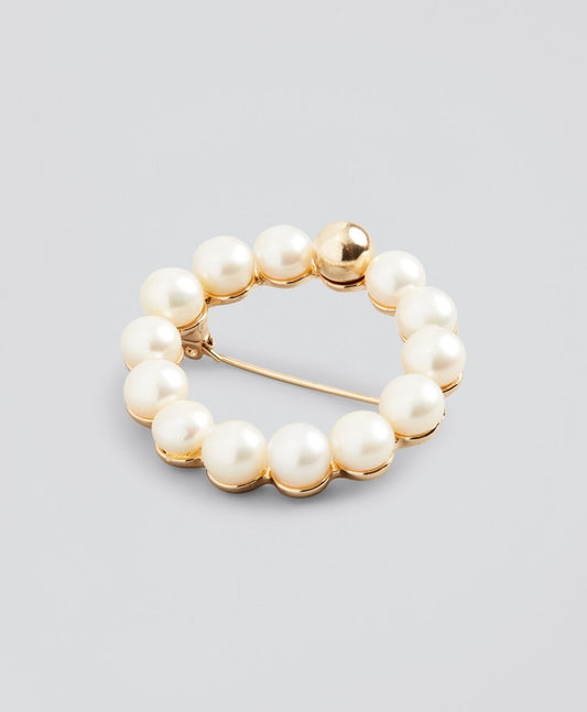 Brooks Brothers Women Freshwater Pearl Brooch