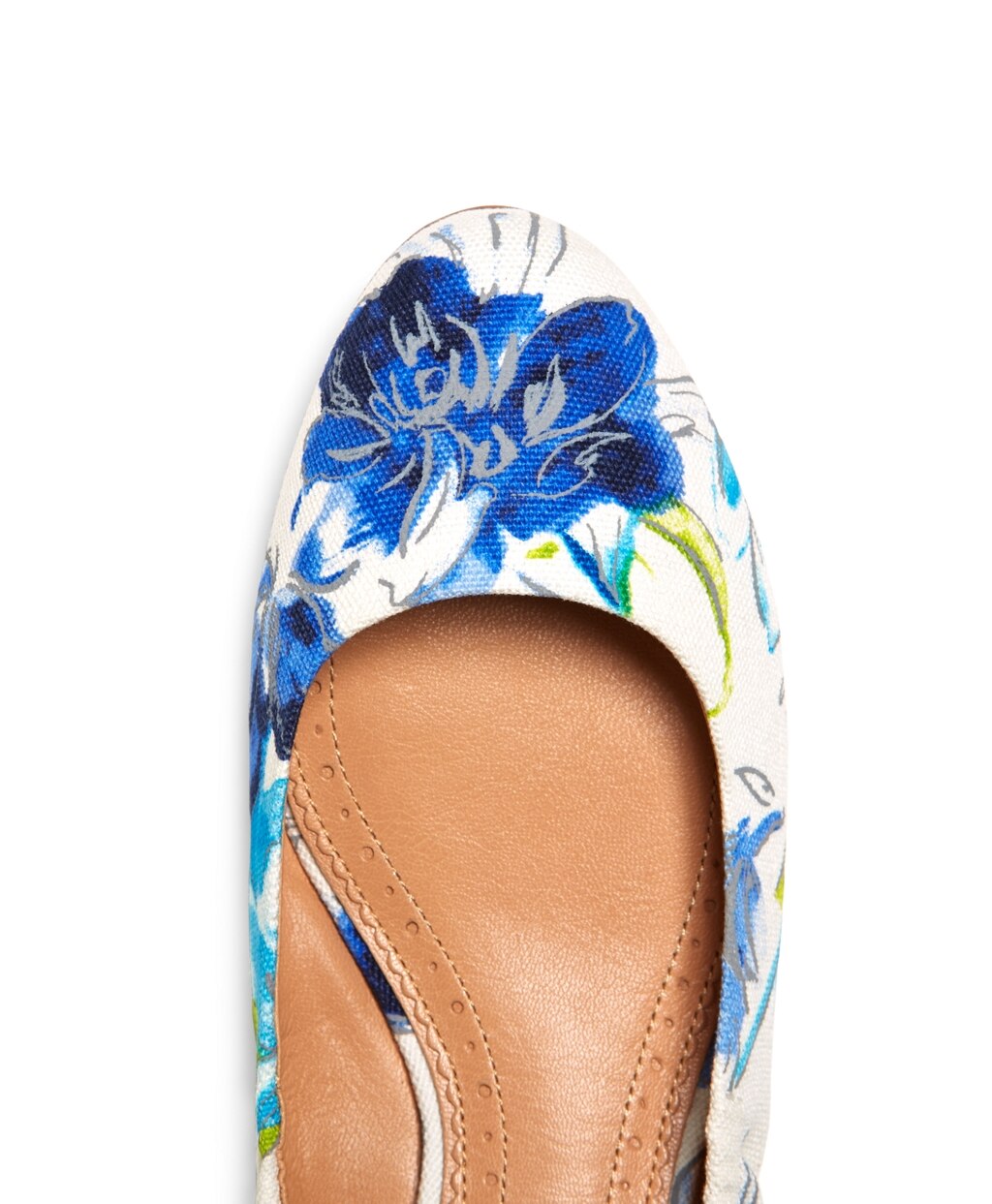 Brooks Brothers Women Floral Canvas Ballet Flats