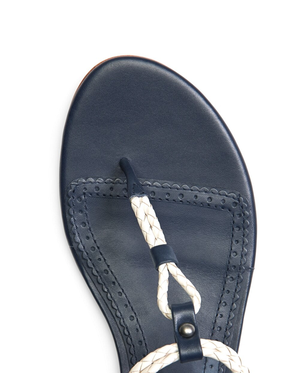 Brooks Brothers Women Braided Calfskin Sandals