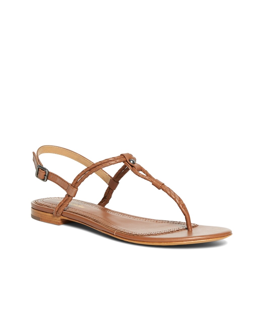 Brooks Brothers Women Braided Calfskin Sandals