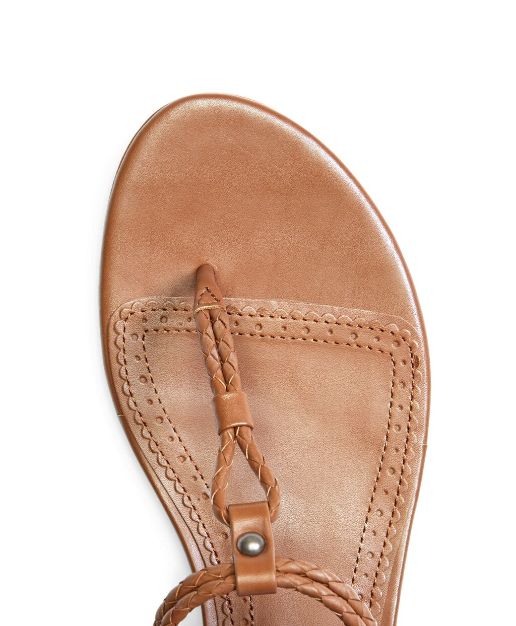Brooks Brothers Women Braided Calfskin Sandals
