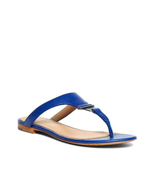 Brooks Brothers Women Tumbled Calfskin Thong Sandals