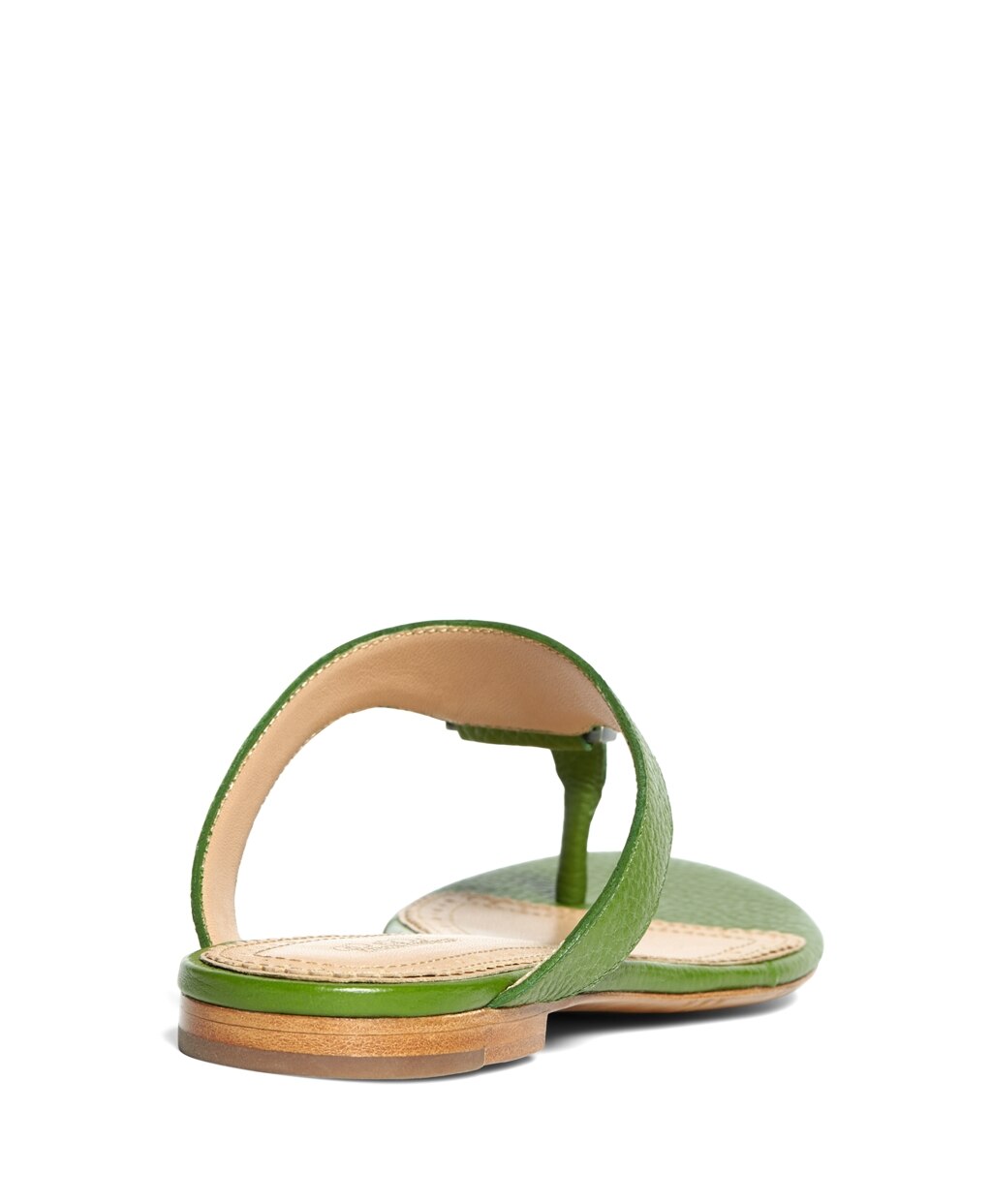 Brooks Brothers Women Tumbled Calfskin Thong Sandals
