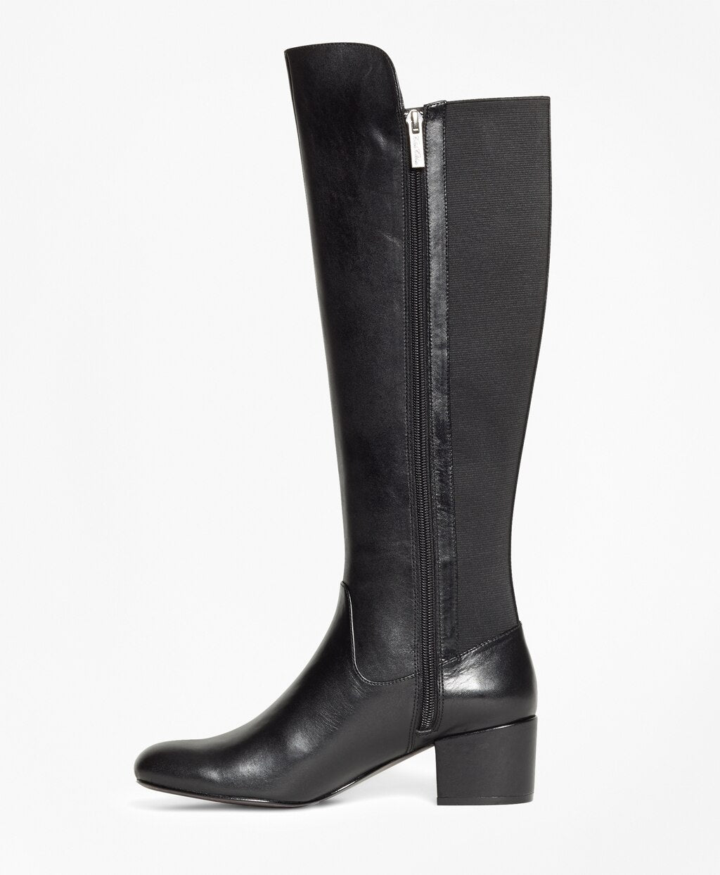 Brooks Brothers Women Elastic Back Leather Boots