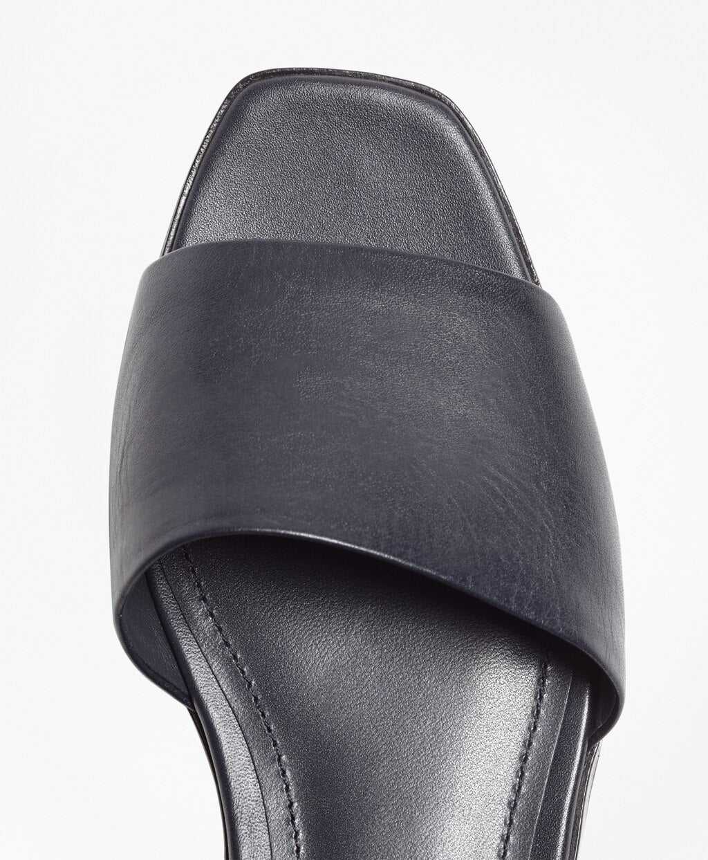 Brooks Brothers Women Leather Slide Sandals