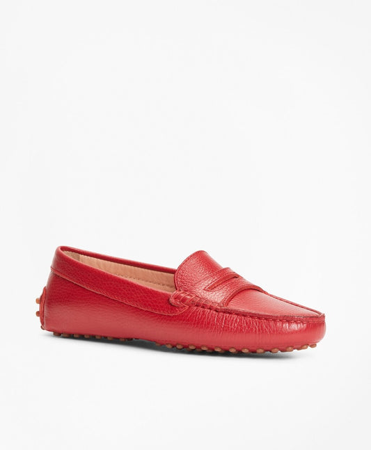 Brooks Brothers Women Leather Driving Moccasins