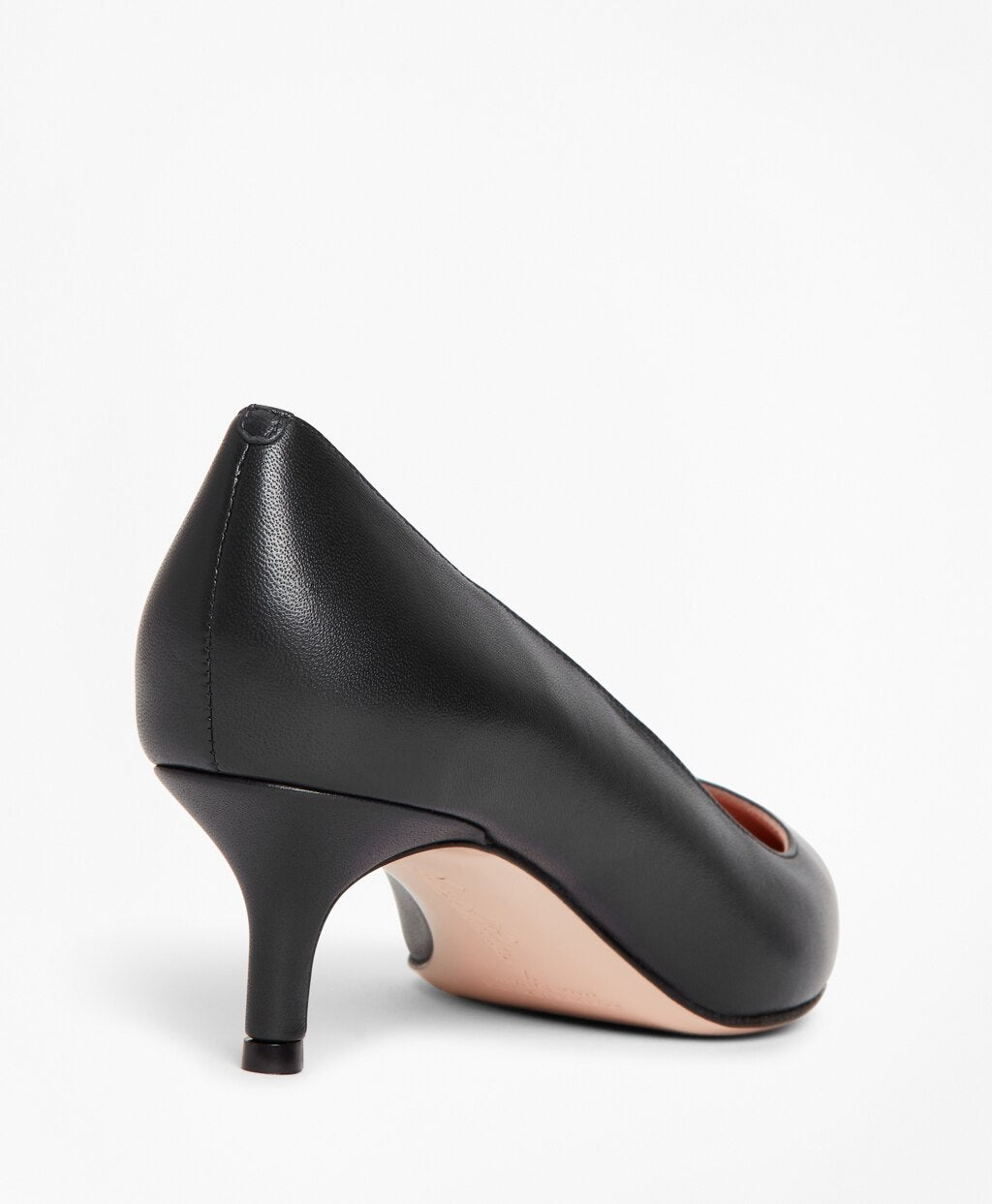 Brooks Brothers Women Leather Point-Toe Kitten Heels