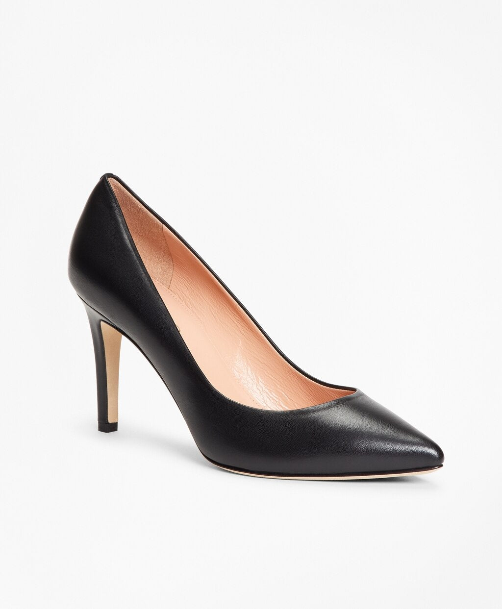 Brooks Brothers Women Leather Point-Toe Pumps