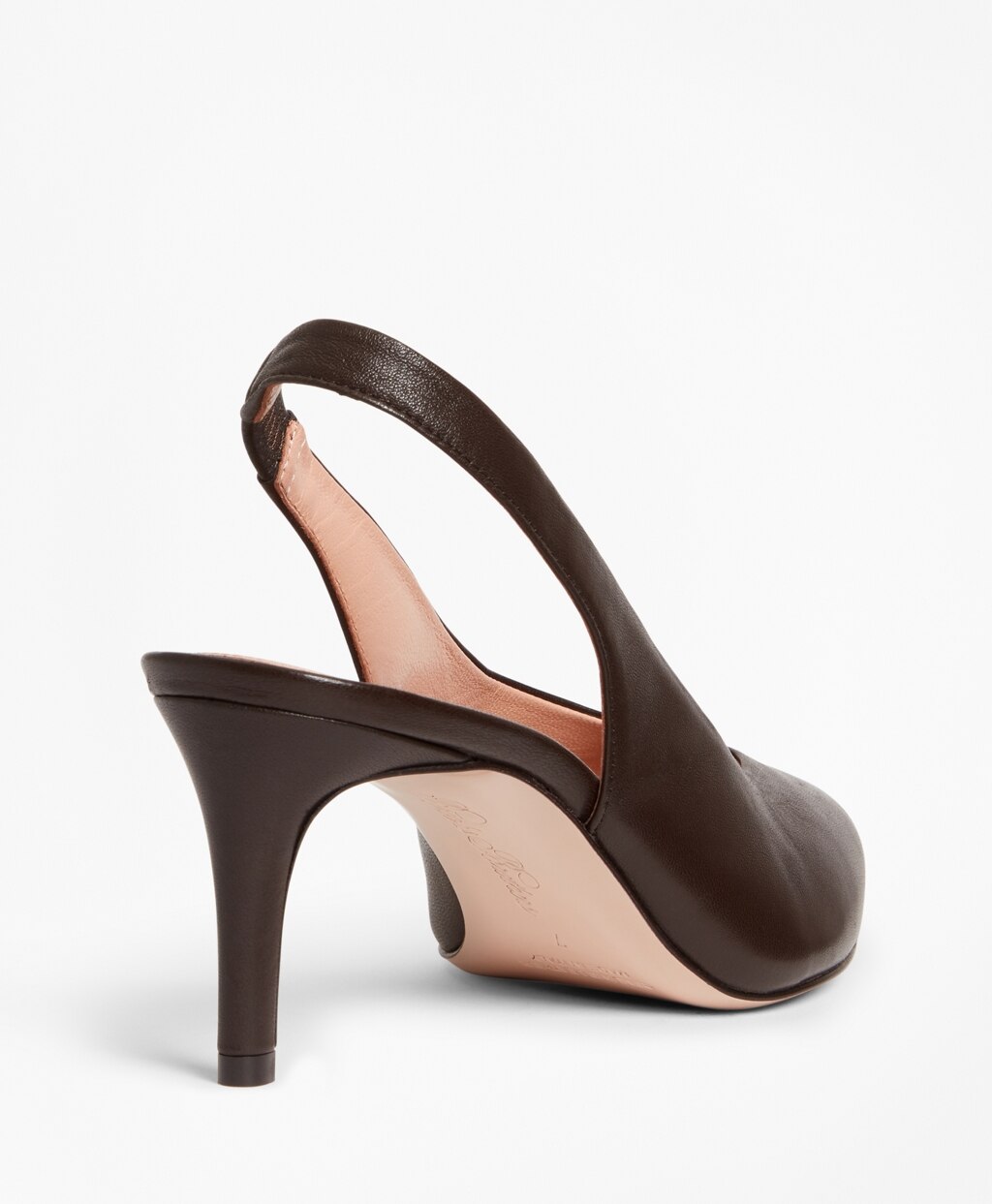 Brooks Brothers Women Leather Sling-Back Pumps