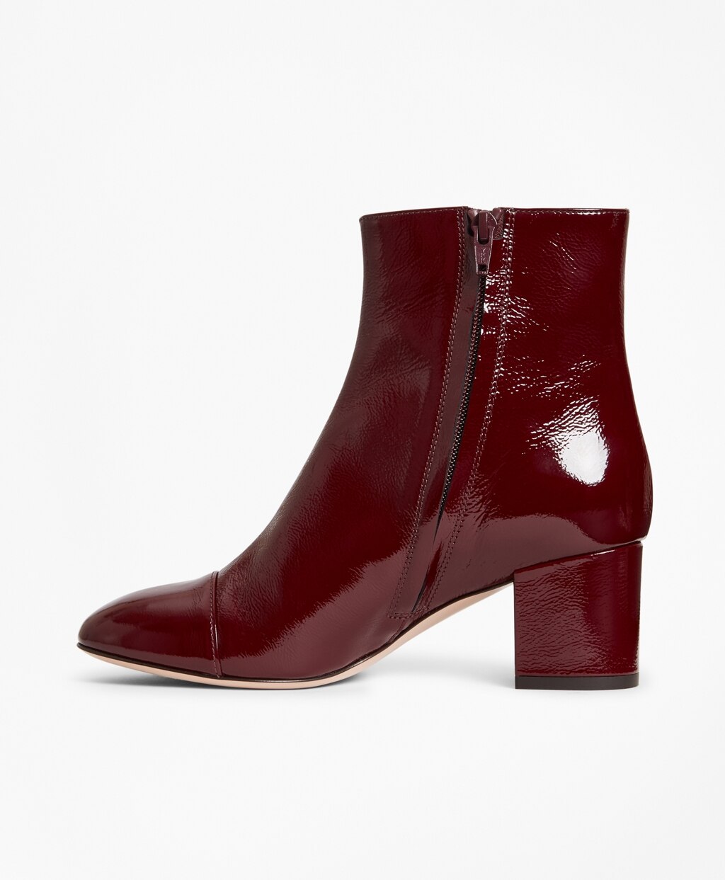 Brooks Brothers Women Patent Leather Ankle Boots