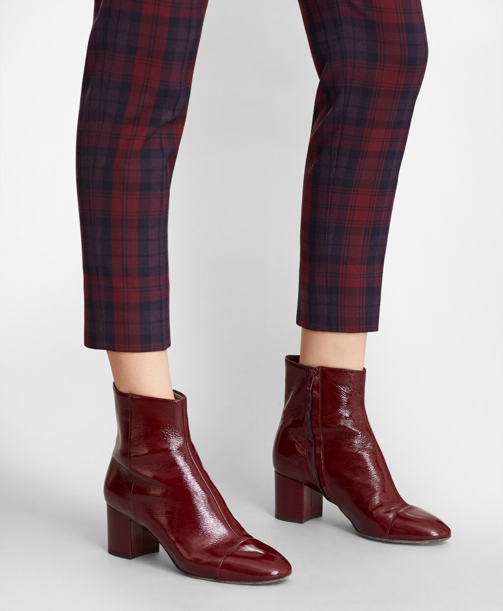 Brooks Brothers Women Patent Leather Ankle Boots