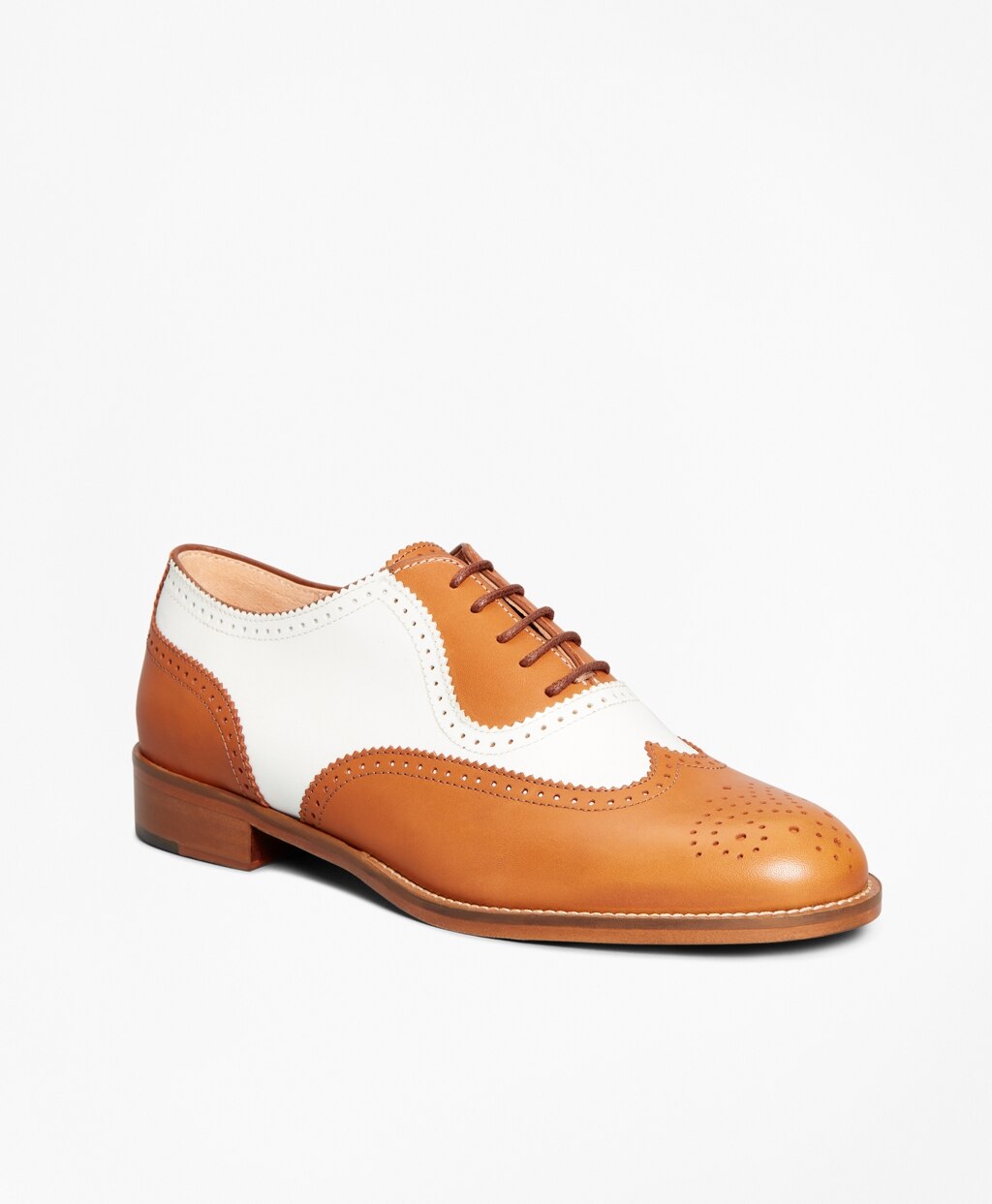 Brooks Brothers Women Leather Spectator Wingtips
