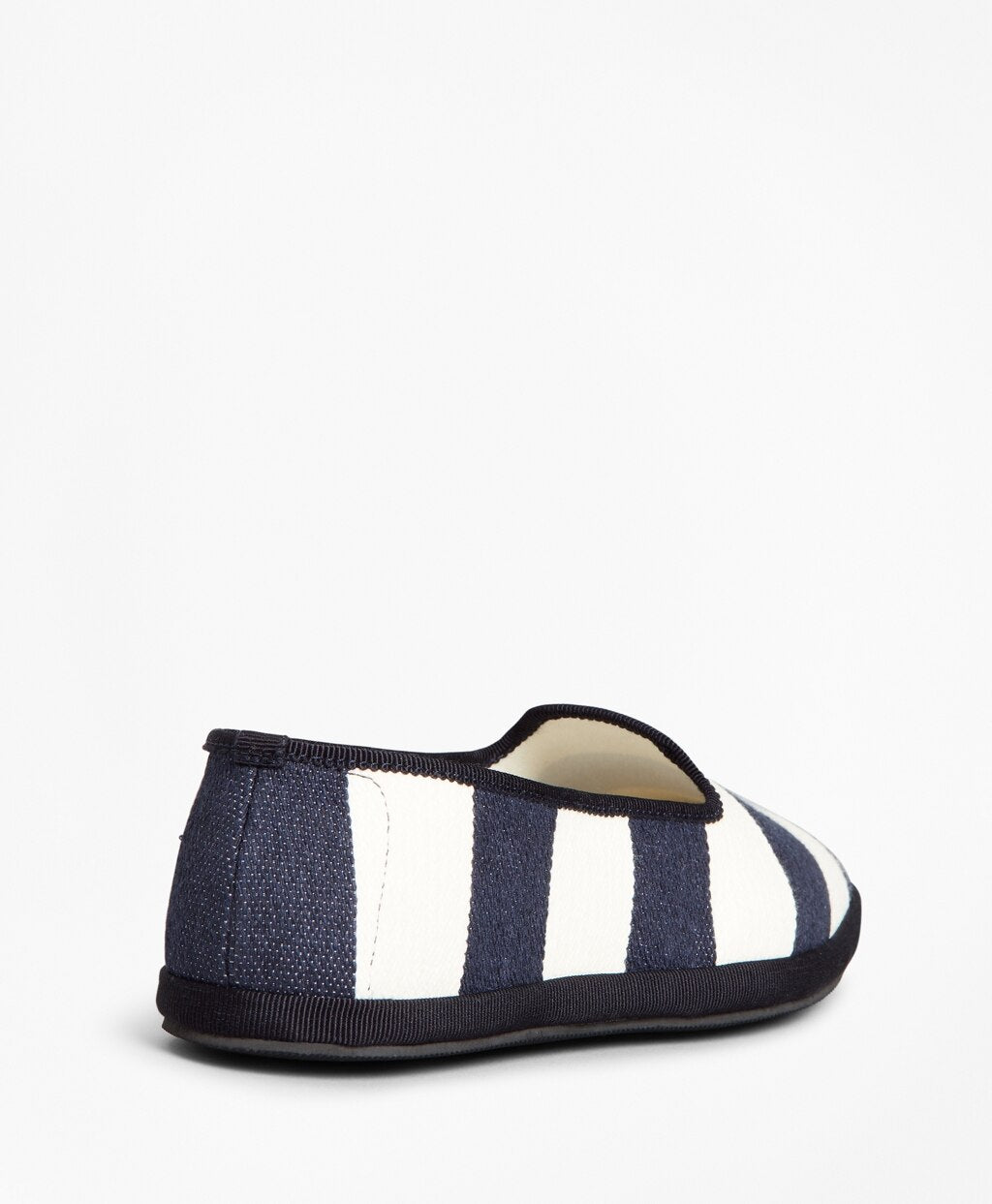Brooks Brothers Women Striped Canvas Flats