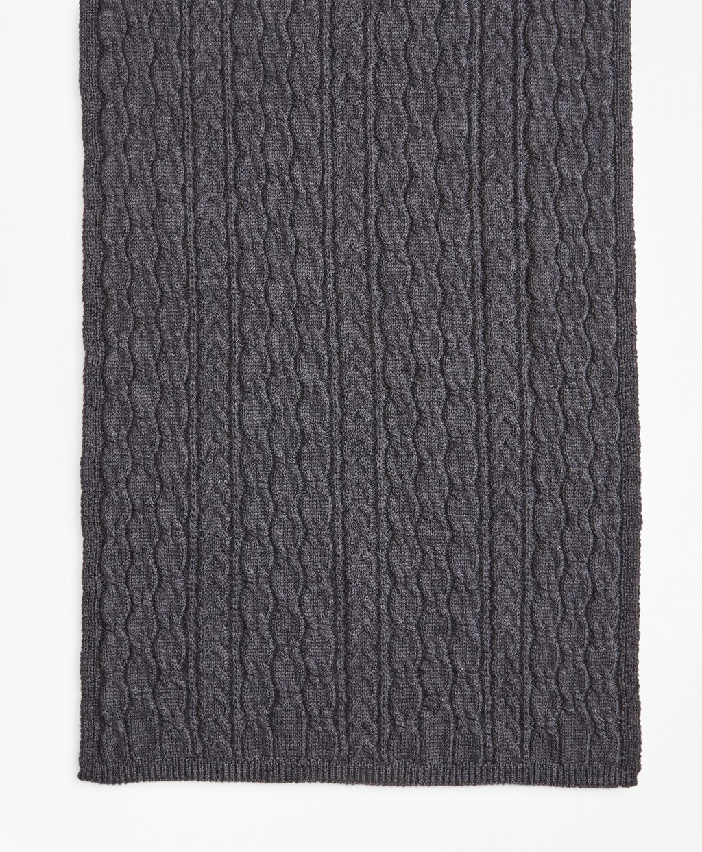 Brooks Brothers Women Cable-Knit Merino Wool Scarf