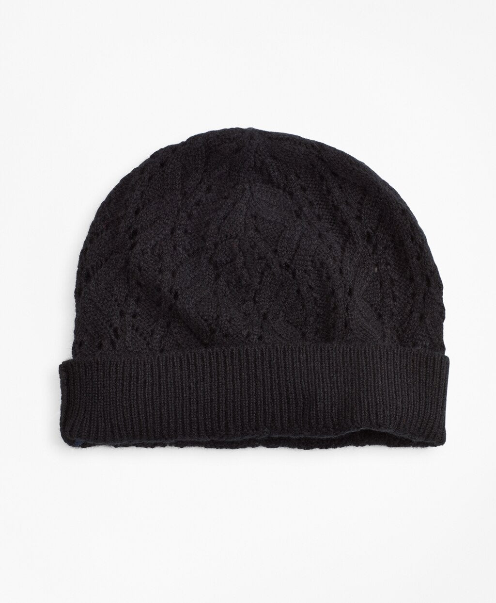 Brooks Brothers Women Pointelle Cable-Knit Cashmere Hat