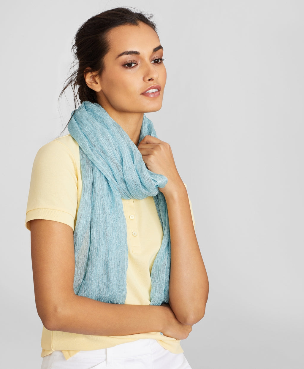 Brooks Brothers Women Shimmer Oblong Scarf