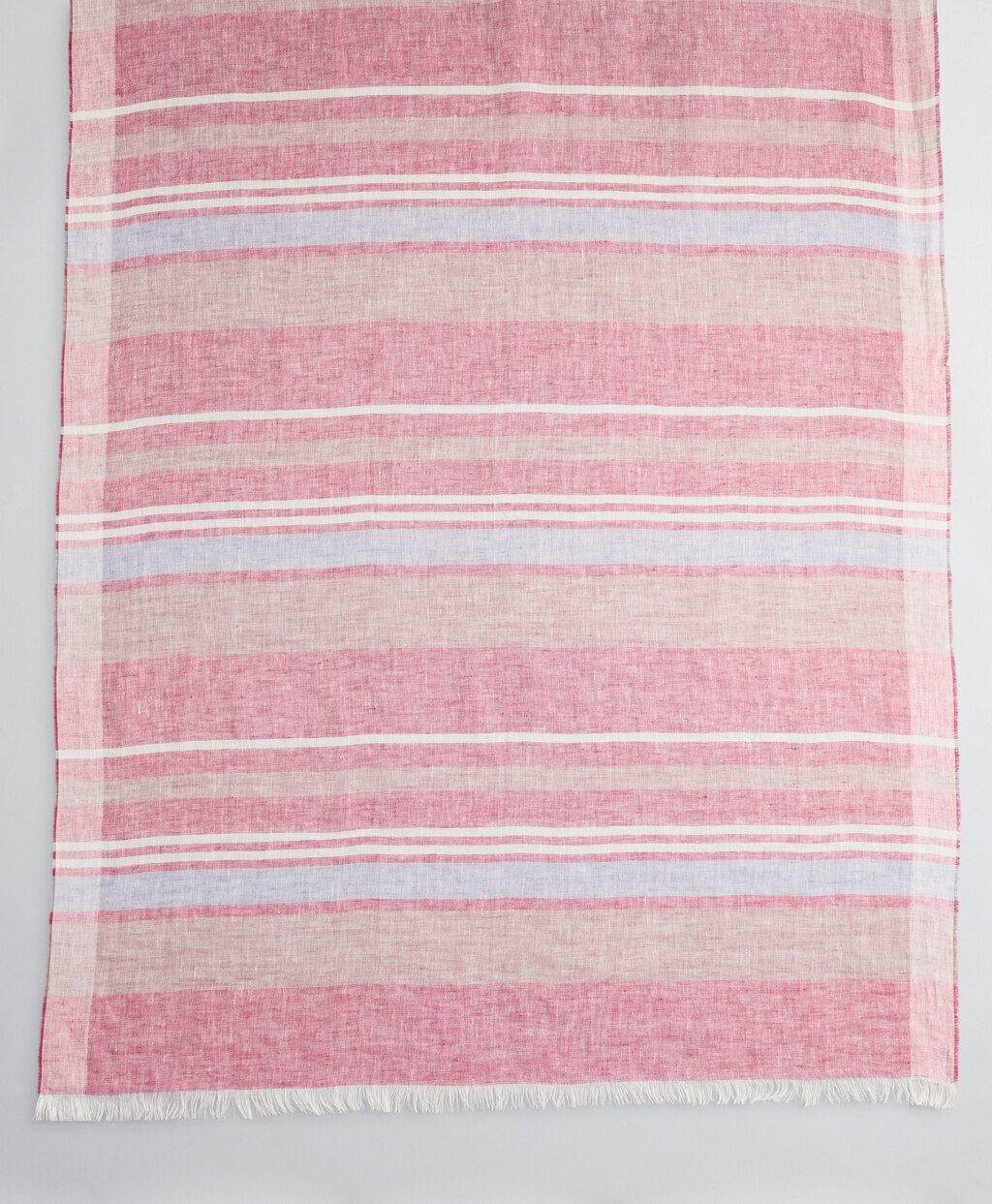 Brooks Brothers Women Striped Linen Oblong Scarf