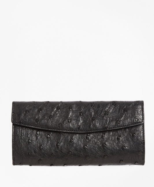 Brooks Brothers Women Ostrich Wallet