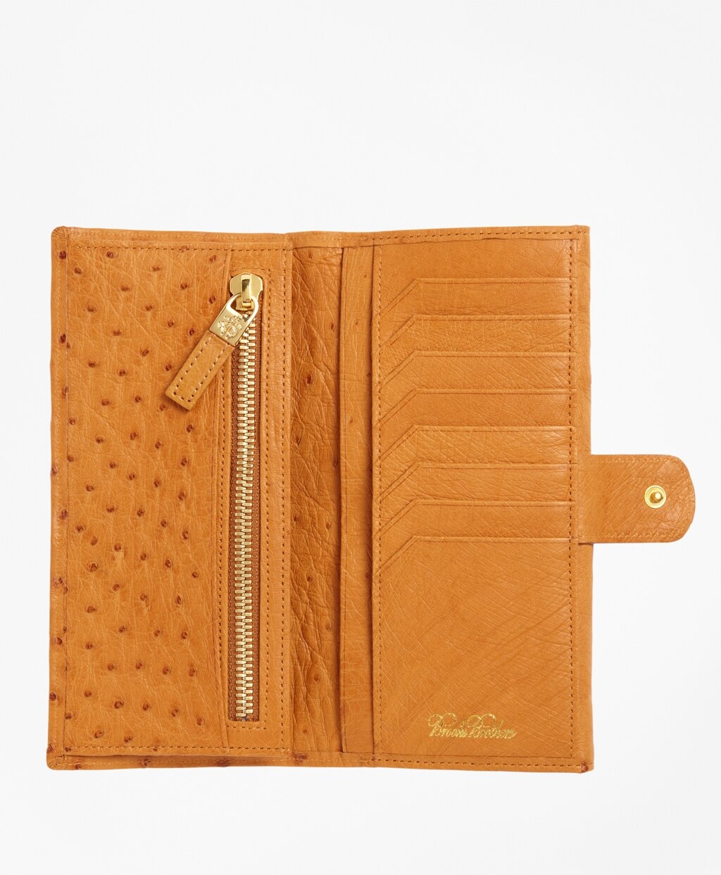 Brooks Brothers Women Ostrich Wallet